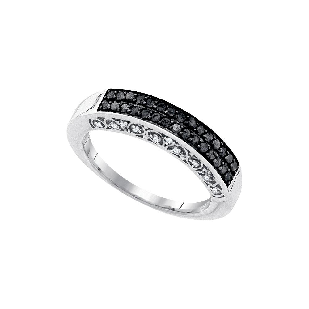 1-2CTW-Diamond FASHION BLACK BAND