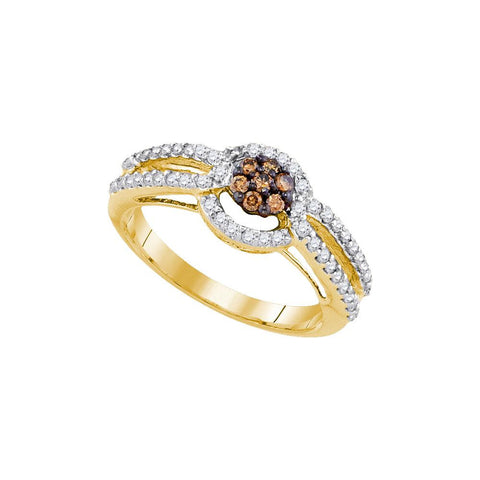 1-2CTW-Diamond FASHION BROWN RING