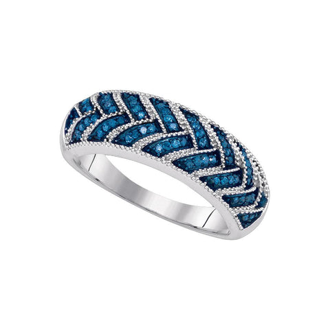 1-5CTW-Diamond FASHION BLUE BAND