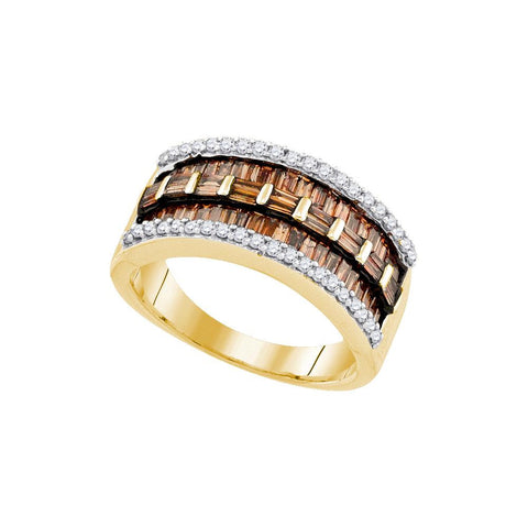 1 1-3CTW-Diamond FASHION BROWN BAND