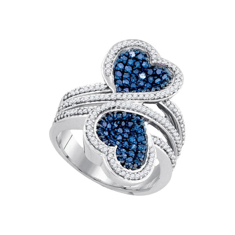 1 CTW-Diamond FASHION BLUE RING