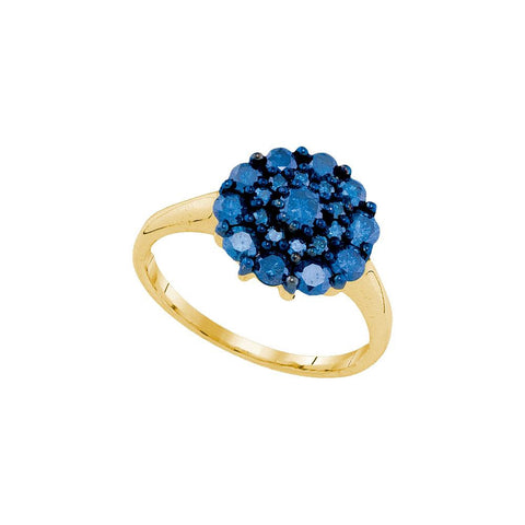 1 CTW-Diamond FASHION BLUE RING