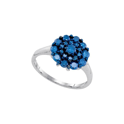 1 CTW-Diamond FASHION BLUE RING