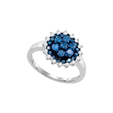 1 CTW-Diamond FASHION BLUE RING