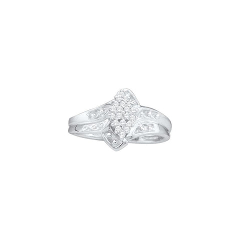 1-6CTW-Diamond CLUSTER RING