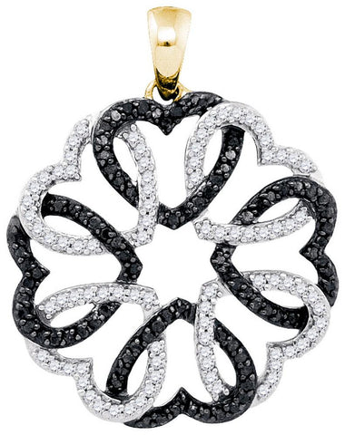 1-2CTW-Diamond FASHION BLACK PENDANT