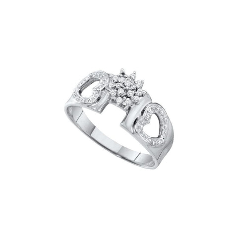 1-10CTW-Diamond CLUSTER RING