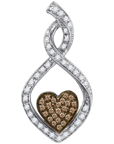 1-4CTW-Diamond BROWN  PENDANT