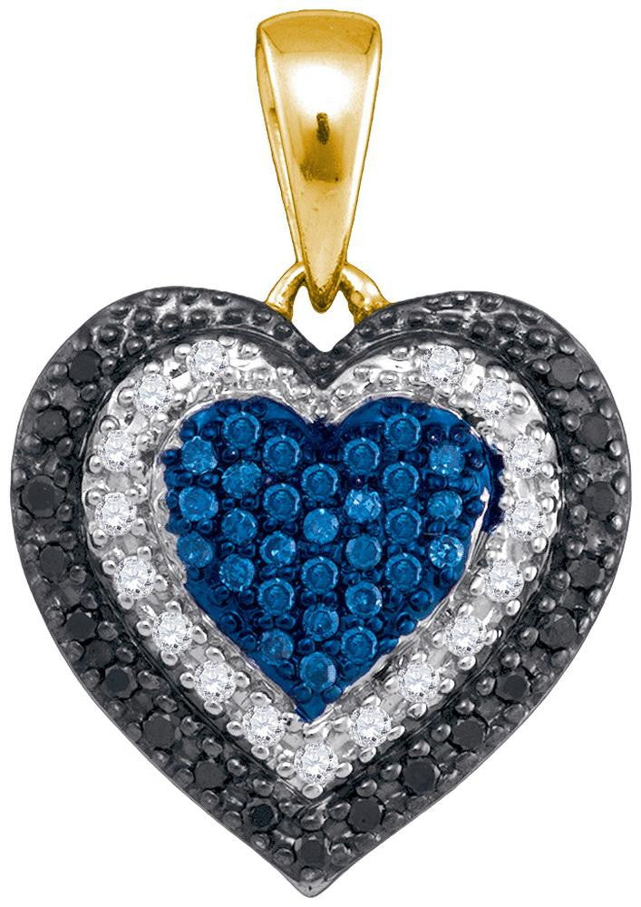 1-4CTW-Diamond HEART PENDANT