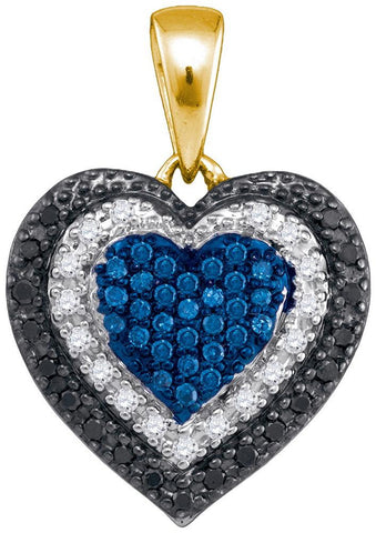 1-4CTW-Diamond HEART PENDANT