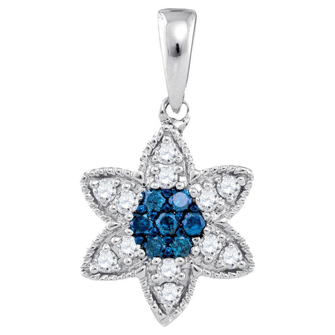 1-3CTW-Diamond BLUE STAR PENDANT