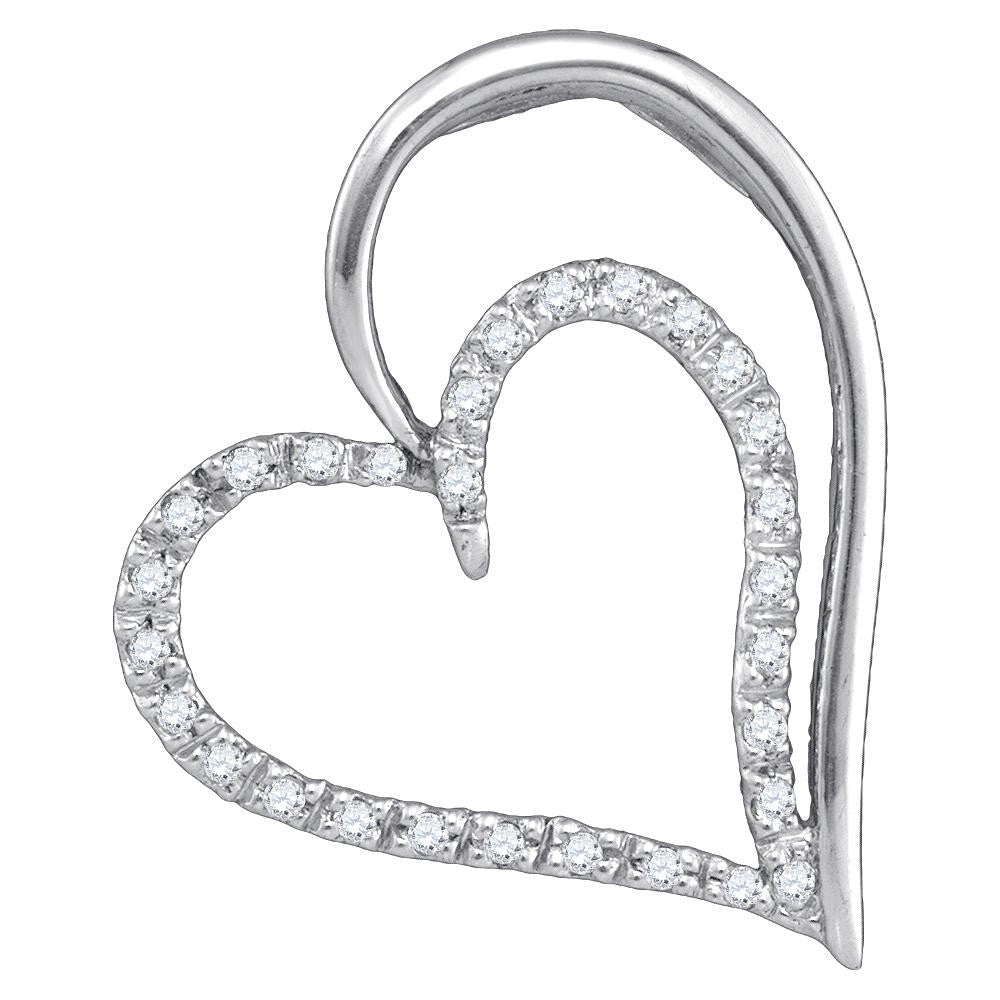 1-8CTW-Diamond HEART PENDANT