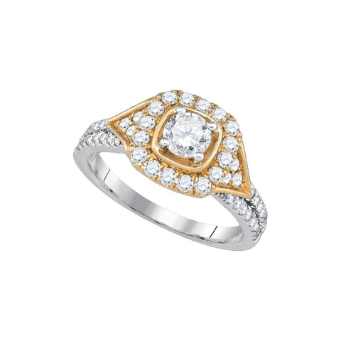 1 1-4CTW-Diamond 1-2CT-CRD BRIDAL RING