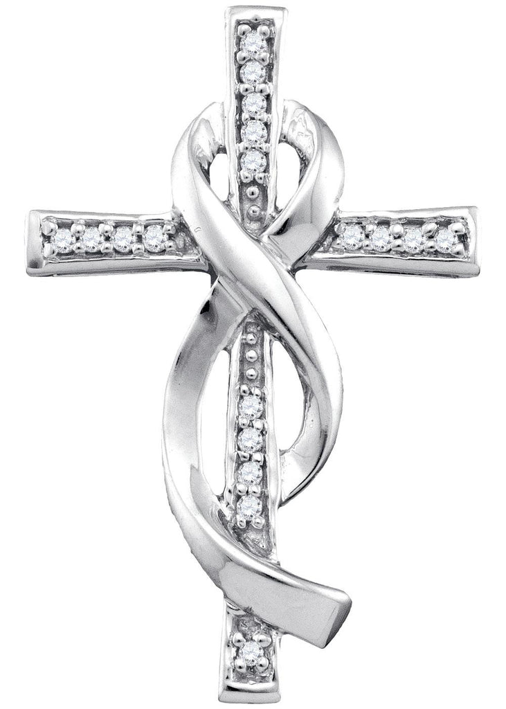 1-10CTW-Diamond CROSS PENDANT