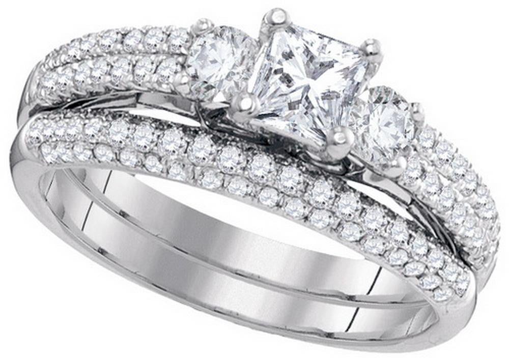 1 1-5CTW-Diamond 1-2CT-CPR BRIDAL SET