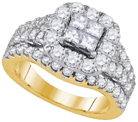 2  1-2CTW-Diamond INVISIBLE FASHION RING