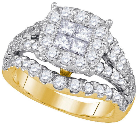 2  1-2CTW-Diamond SOLEIL BRIDAL RING