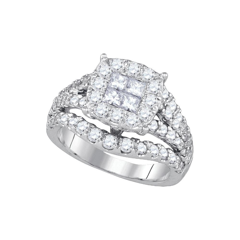 2  1-2CTW-Diamond SOLEIL BRIDAL RING