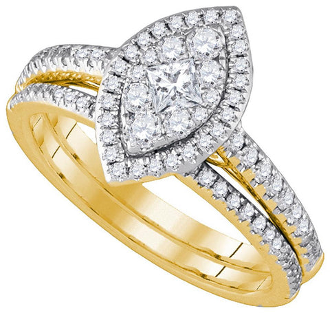 3-4CTW-Diamond MONACO BRIDAL SET