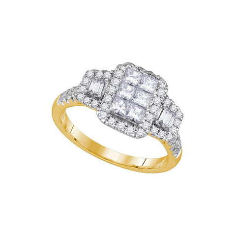 1 CTW-Diamond INVISIBLE  RING