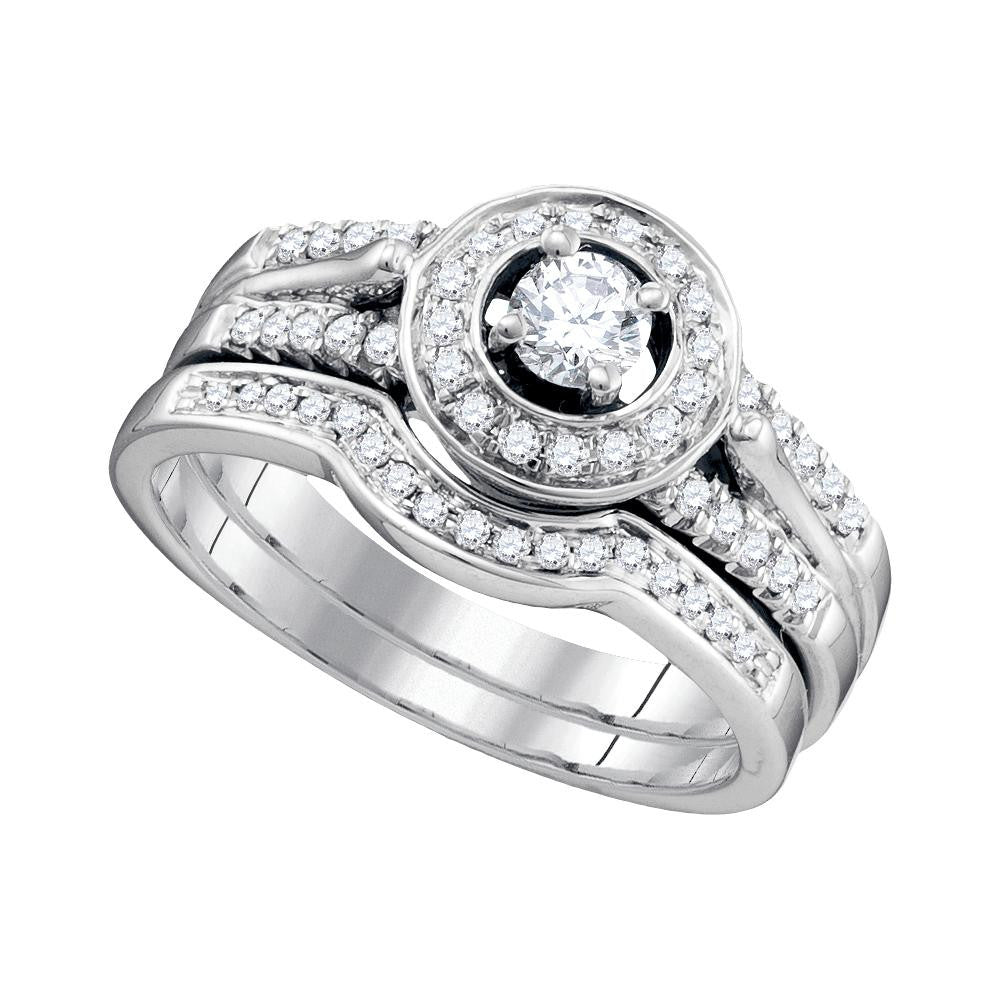 1-2CTW-Diamond 1-5CT-CRD BRIDAL SET