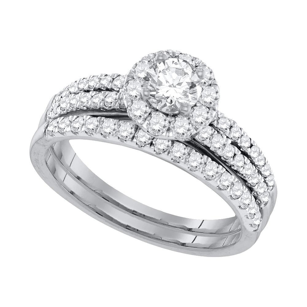 1 1-4CTW-Diamond 3-8CT-CRD BRIDAL SET