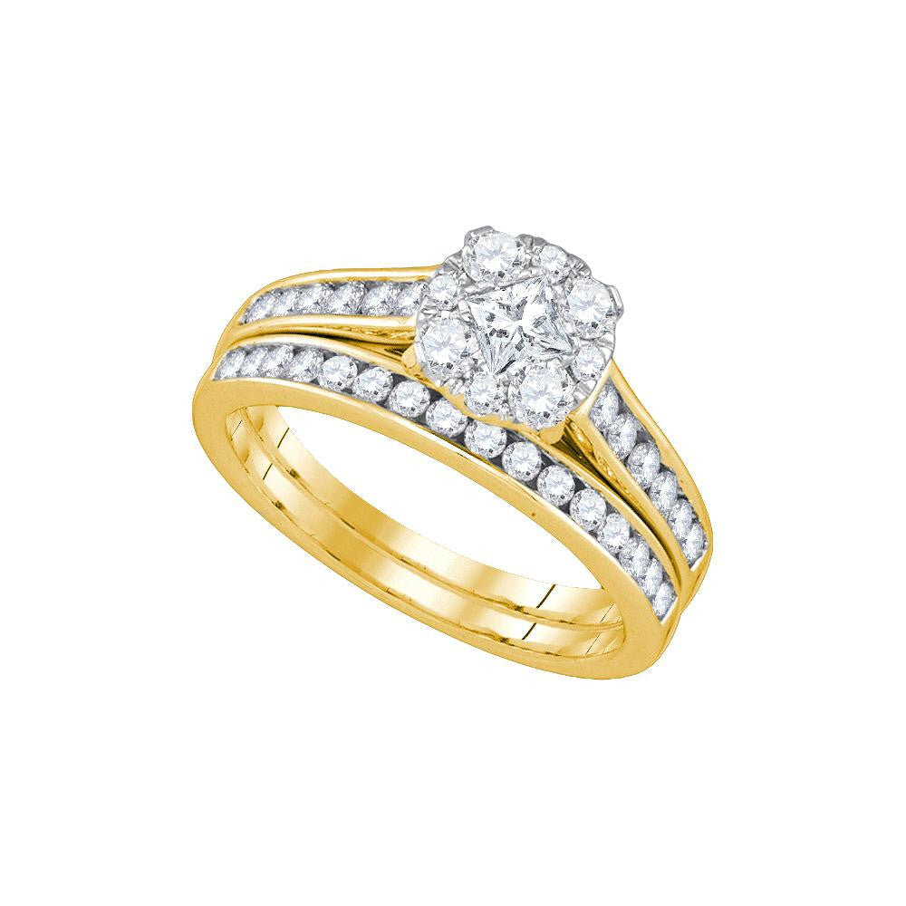 1 CTW-Diamond MONACO BRIDAL SET