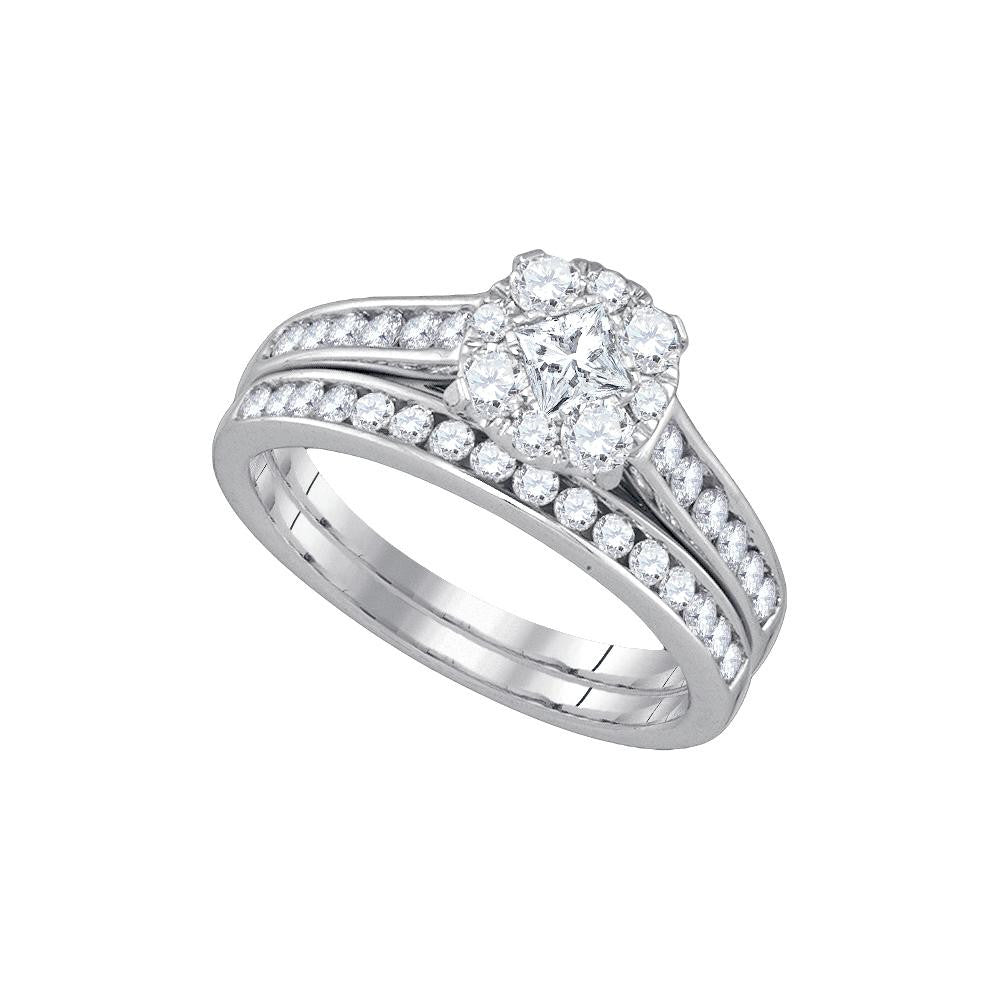 1 CTW-Diamond MONACO BRIDAL SET