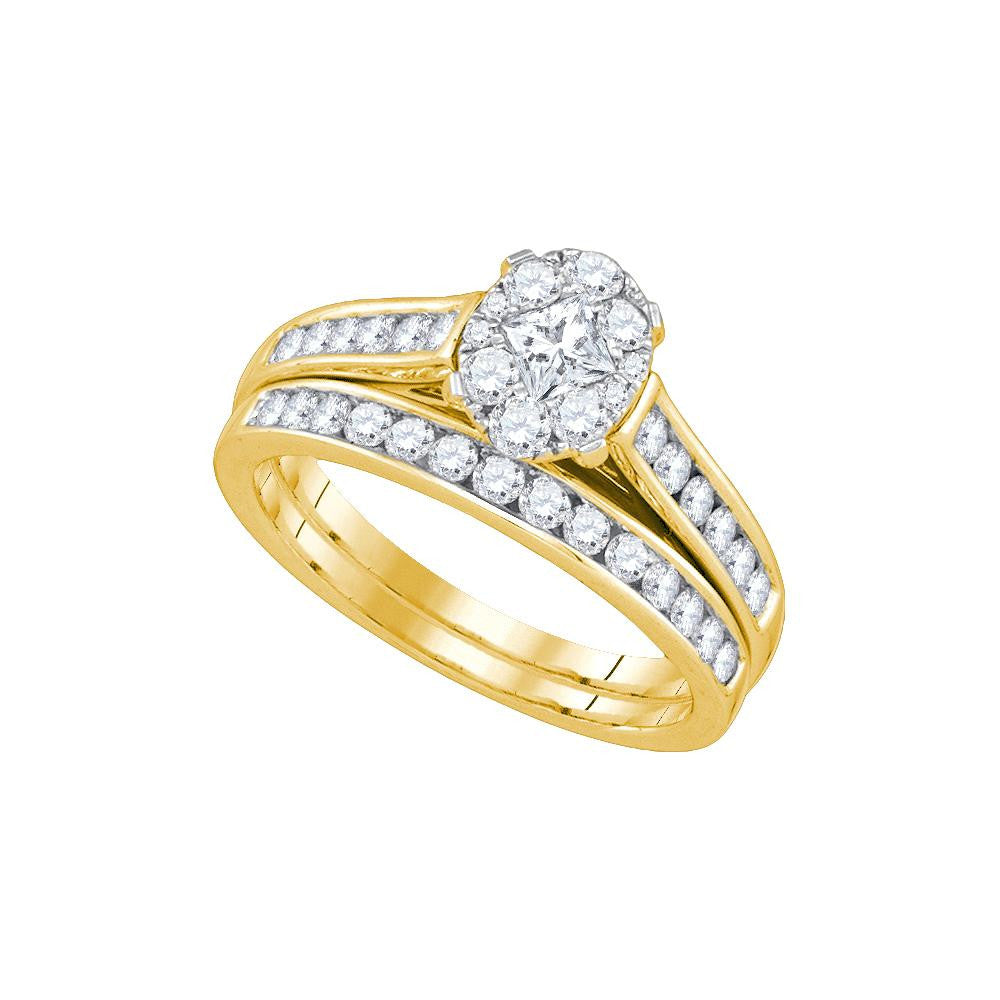 1 CTW-Diamond MONACO 1-5CT-CPR BRIDAL SET