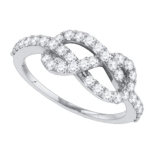 10K White-gold 0.77CTW DIAMOND FASHION RING