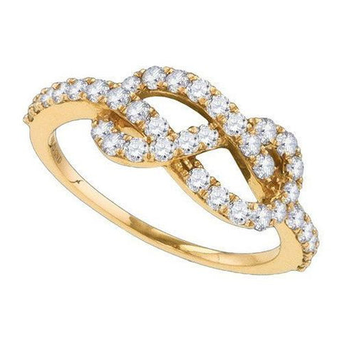 10K Yellow-Gold 0.77CTW DIAMOND FASHION RING