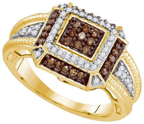 10K Yellow-gold 0.50CTW DIAMOND MICRO PAVE RING