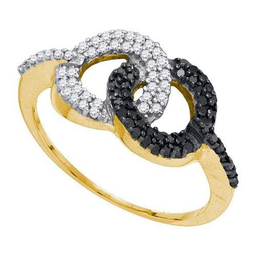 10K Yellow-gold 0.33CTW DIAMOND MICRO PAVE RING