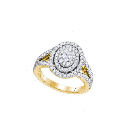 1 CTW-Diamond MONACO BRIDAL RING