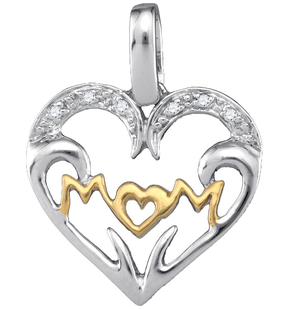 0.03CTW-Diamond MOM PENDANT