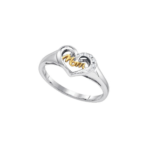 0.02CTW-Diamond MOM RING