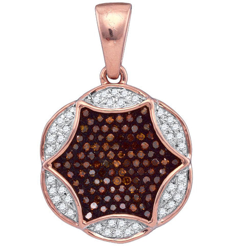 1-3CTW-Diamond MICRO-PAVE RED PENDANT