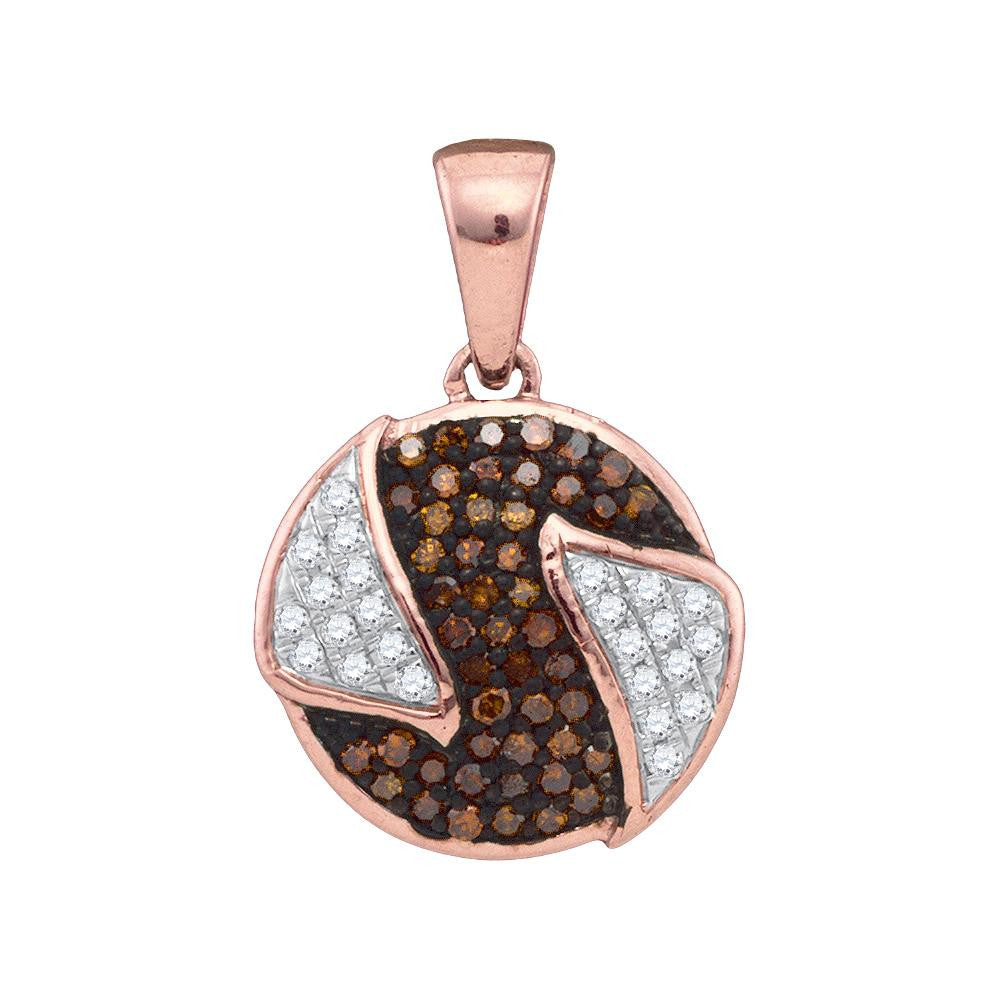 1-6CTW-Diamond MICRO-PAVE RED PENDANT