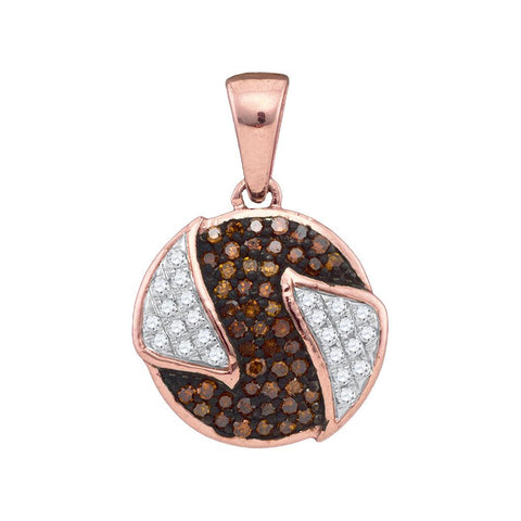 1-6CTW-Diamond MICRO-PAVE RED PENDANT