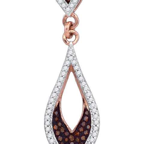 1-5CTW-Diamond RED MICRO-PAVE PENDANT