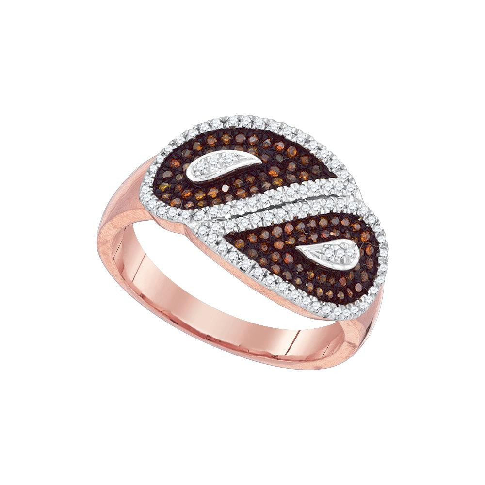 3-8CTW-Diamond MICRO-PAVE RED RING