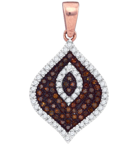 1-3CTW-Diamond MICRO-PAVE RED PENDANT