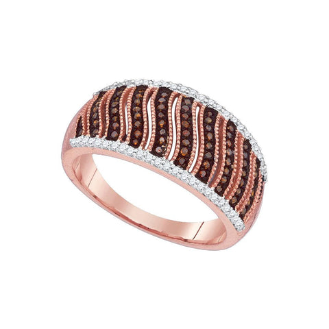 3-8CTW-Diamond MICRO-PAVE RED RING