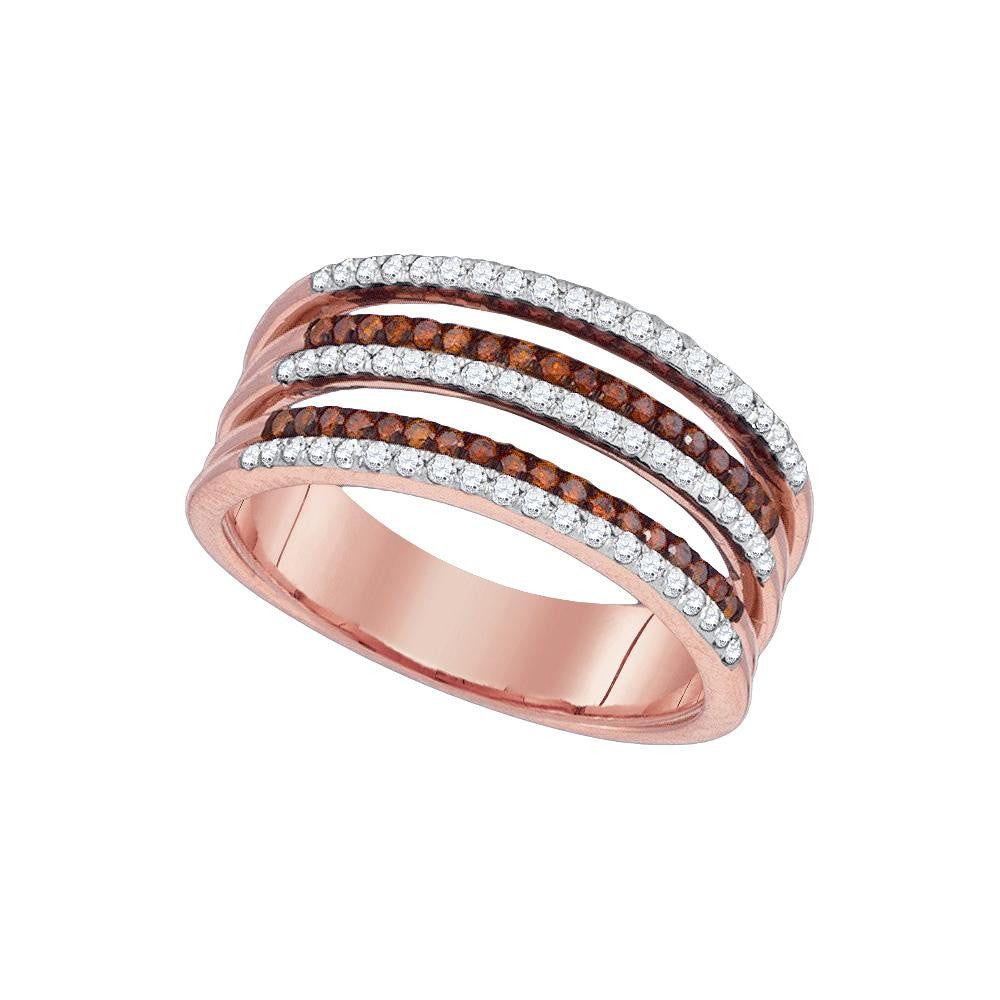 3-8CTW-Diamond MICRO-PAVE RED BAND