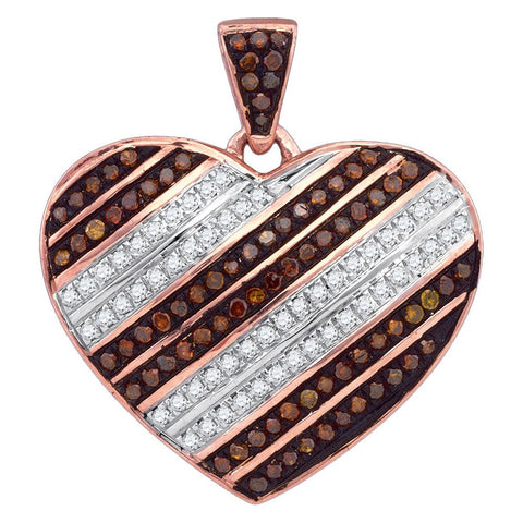 1-3CTW-Diamond MICRO-PAVE RED PENDANT