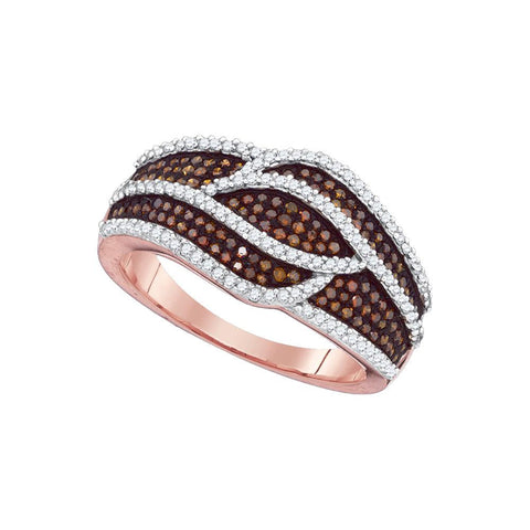 5-8CTW-Diamond MICRO-PAVE RED RING