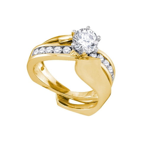 1 3-8CTW-Diamond 1 CT-CRD BRIDAL RING