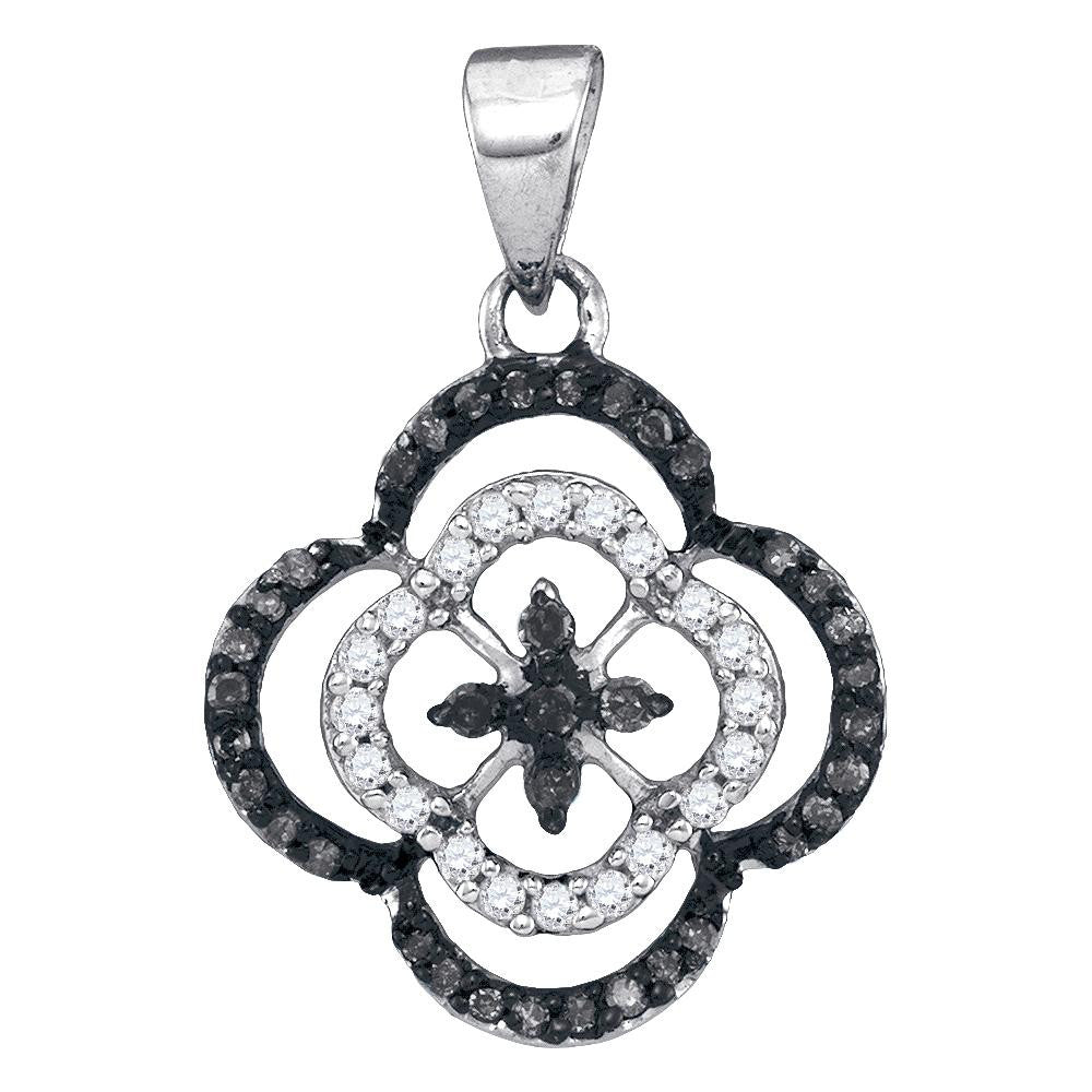 1-4CTW-Diamond BLACK MICRO-PAVE PENDANT