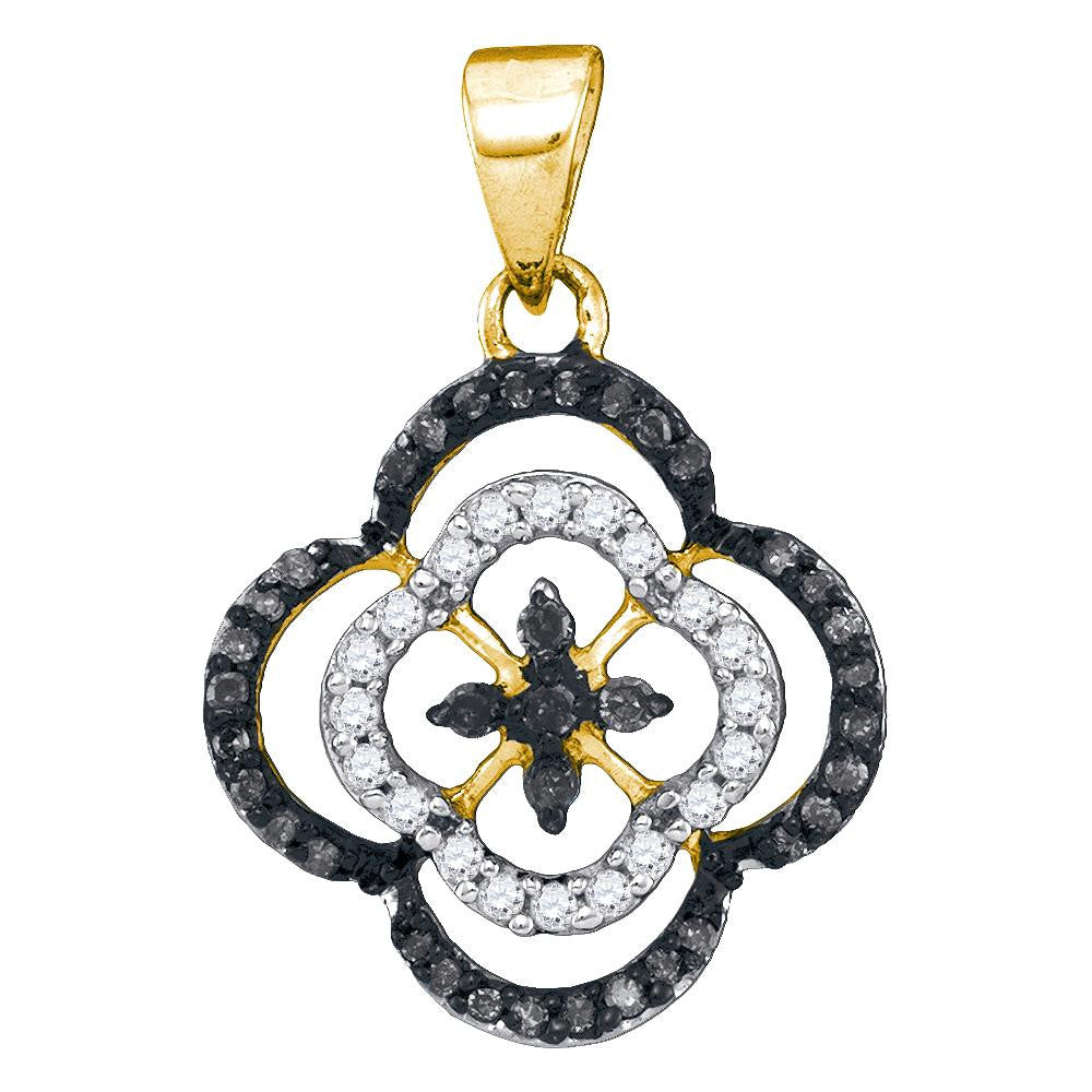 1-4CTW-Diamond BLACK MICRO-PAVE PENDANT