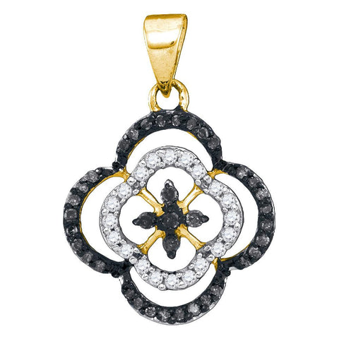 1-4CTW-Diamond BLACK MICRO-PAVE PENDANT